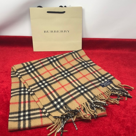 Burberry Accessories - Authentic Burberry cashmere scarf gently used